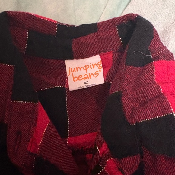Jumping Beans Red and Black Plaid Shirt - Picture 3 of 4